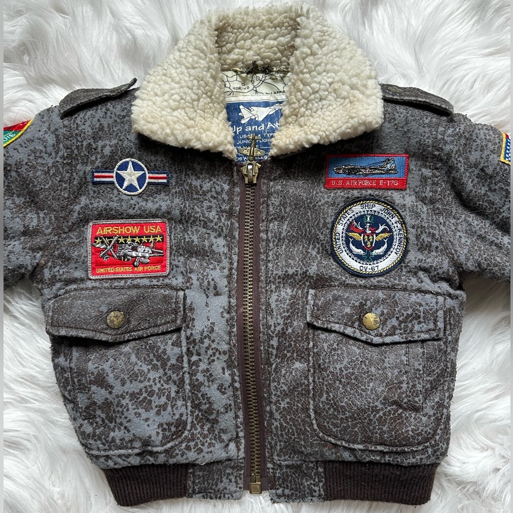 Aviator Pilot Top Gun Bombers Children’s Jacket- 4T